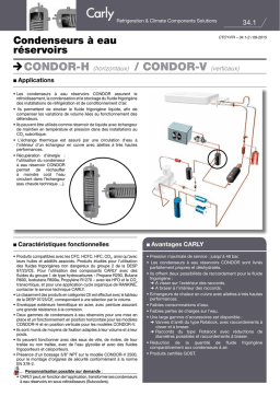 Condenseurs CARLY CONDOR-H & CONDOR-V | AI Chat & PDF