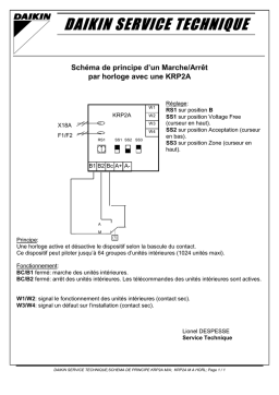 Daikin KRP2A M/A Manuel utilisateur