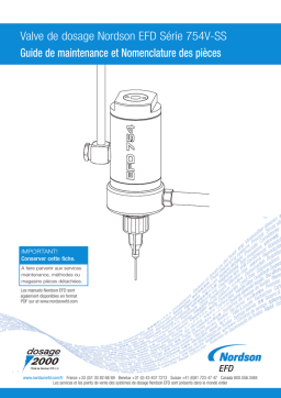 Nordson EFD Série 754V-SS: Guide IA et PDF