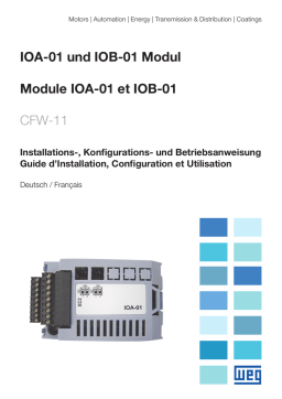 WEG CFW-11 IOA/IOB-01: Guide d'installation | AI Chat & PDF