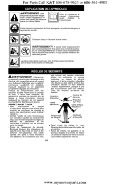 Poulan S1970 Manuel utilisateur