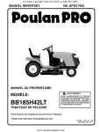 Manuel du Poulan Pro BB185H42LT | AI Chat &amp; PDF