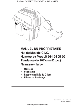 Manuel du propriétaire FR C42C Ramasse-Herbe + IA