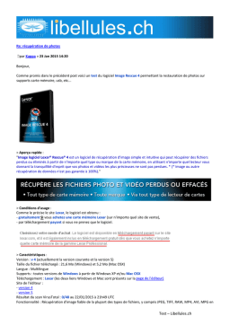 Lexar Image Rescue 4: Chat IA et téléchargement PDF