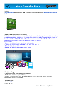 Apowersoft Video Converter Studio : Test et revue