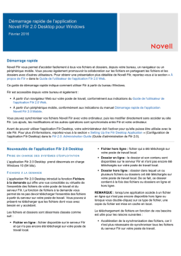 Novell Filr Desktop 2.0 : Guide & PDF avec IA