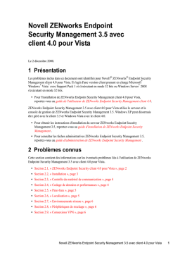 Novell ZENworks 3.5 avec client 4.0 Manuel utilisateur