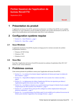 Novell Filr: Fichier Lisez-moi | AI Chat & PDF Access