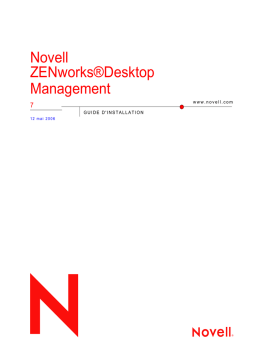 Novell ZENworks 7 Guide d'installation