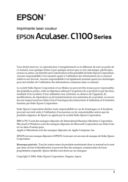 Epson AcuLaser C1100 : Assistance IA et PDF inclus