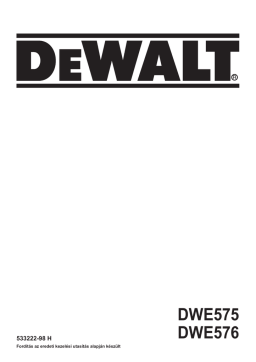 DEWALT DWE575/DWE576: Chat IA et téléchargement PDF