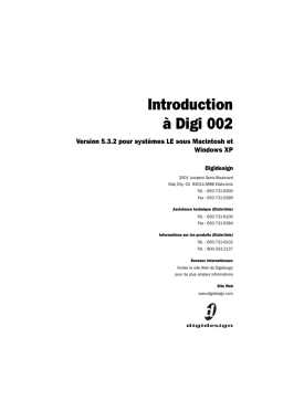 DigiDesign Digi 002 Manuel utilisateur