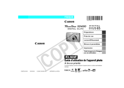 PowerShot SD630/IXUS 65 : Chat IA & PDF