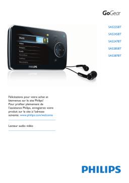 Philips SA5225BT, SA5245BT Manuel | AI Chat + PDF