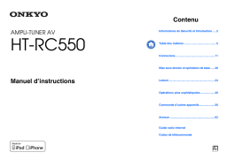 Manuel Onkyo HT-RC550 avec IA Chat & PDF