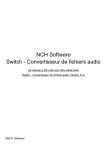 NCH Software Switch Version 5.xx Manuel utilisateur