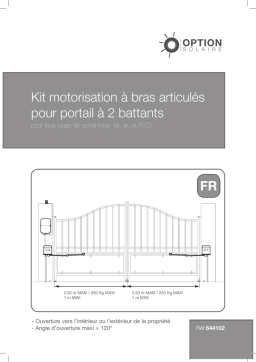 Option SOLAIRE à bras articulés Manuel utilisateur