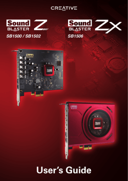 Sound Blaster Z SB1500/SB1502/SB1506: Guide d'Utilisateur + Chat IA & Téléchargement PDF