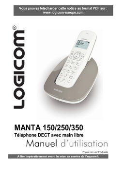 Logicom Manta 150/250/350 : Manuel d'utilisation + IA