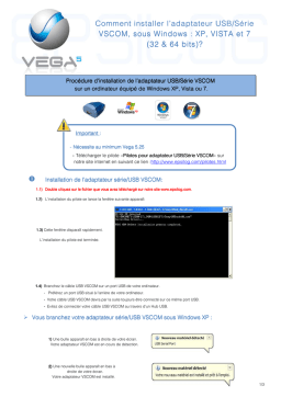 Adaptateur USB/Série VSCOM : Guide d'installation + IA