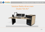 Axel Technology Studio On Air Manuel utilisateur