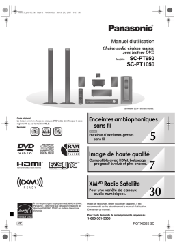 Panasonic SC-PT950, PT1050 : Manuel d'utilisation + IA