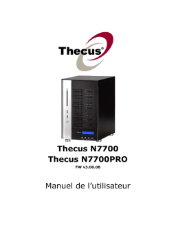 Thecus N7700 Manuel utilisateur