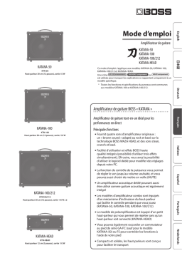 BOSS Katana 50/100/Head : Mode d'emploi + IA Chat