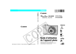 PowerShot SD400/IXUS 50 : Guide d'utilisation + IA