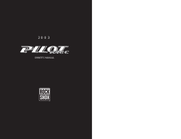 RockShox Pilot Race : Manuel d'utilisation + IA