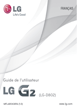 LG G2 D802 : Manuel d'utilisation + Chat IA