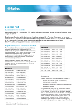 Dominion KX II : Guide de configuration rapide + AI Chat & PDF Access