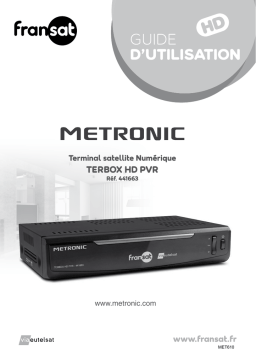 Metronic TERBOX HD PVR Mode d'emploi