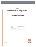 OWLL Laboratoire de langues: Guide d'utilisation + IA