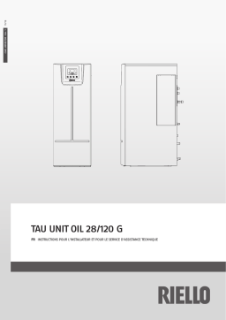 Riello TAU UNIT OIL 28/120 G Manuel utilisateur