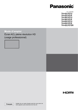 TH-42LFE7U Notice d'Utilisation | Chat IA & PDF