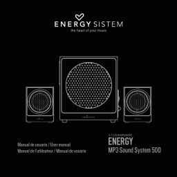 ENERGY SISTEM MP3 Sound System 500 Manuel utilisateur