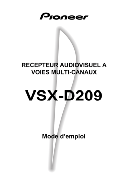 Pioneer VSX-D209 Mode d'emploi + Chat IA & PDF