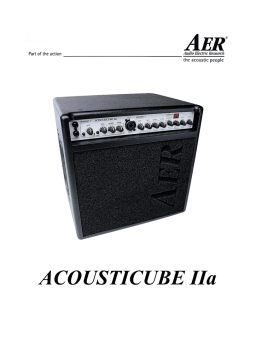 AER ACOUSTICUBE IIa Manuel utilisateur