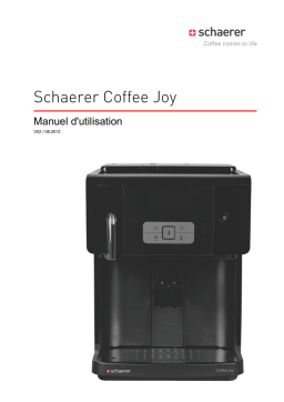 Schaerer Coffee Joy Mode d'emploi