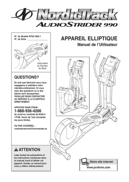 NordicTrack AUDIOSTRIDER NTEL7906.1: Chat IA & PDF