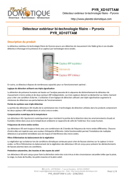 Pyronix XD10TTAM Manuel d'utilisation | AI Chat & PDF