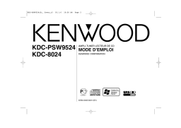 Kenwood KDC PSW9524, KDC 8024: Mode d'emploi + IA