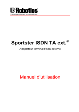 U.S. Robotics Sportster ISDN TA ext. Manuel utilisateur