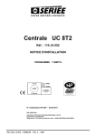 SERIEE UC 8T2 Installation manuel