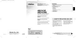 Clarion AB243R/RG : Mode d'emploi avec IA Chat + PDF