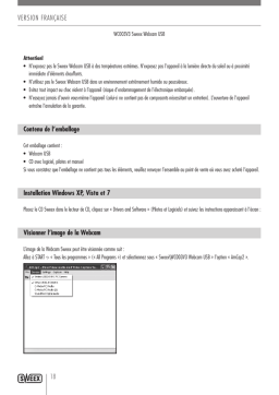 Sweex WC003V3 Webcam USB: Manuel + Chat IA