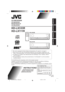 JVC KD-LX333R, KD-LX111R: Manuel d'instructions + IA