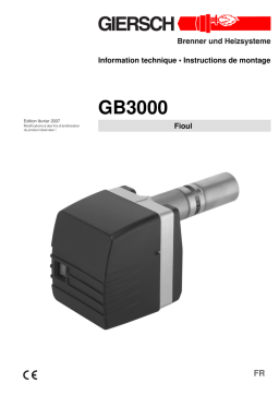 Giersch GB3000 GB3025 Manuel utilisateur