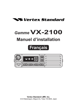 VX-2100, VX-2200 Manuel d'installation | AI Chat & PDF